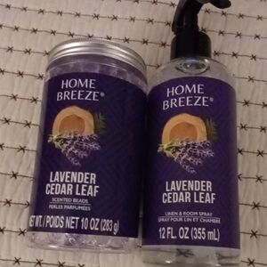 Home Breeze Lavender Cedar Leaf Set